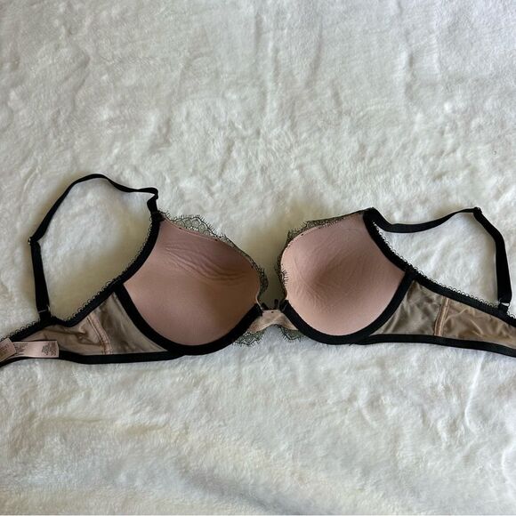 Victoria's Secret Dream Angels Green Lace Push Up Bra Women's Size 32C - Picture 9 of 14